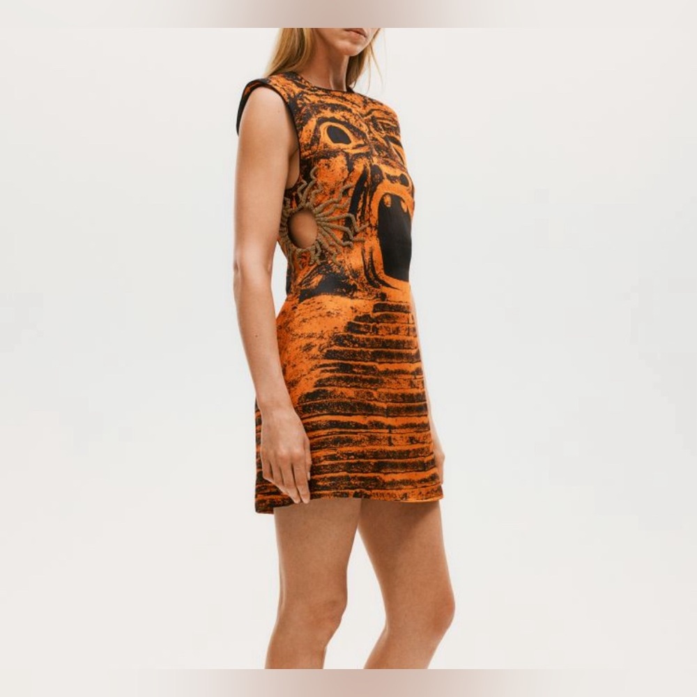 Hm studio embellished cut out mini dress